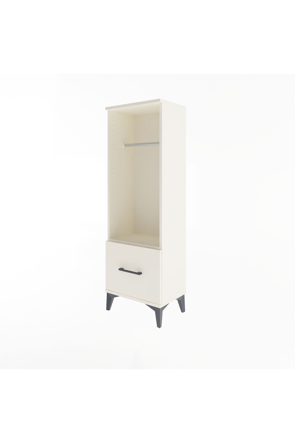 Arges Dolap Tek Raflı Tek Çekmeceli Tek Askılı 44x30x134 Aytaşı-Aytaşı