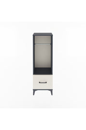 Arges Dolap Tek Raflı Tek Çekmeceli Tek Askılı 44x30x134 Antrasit-Aytaşı