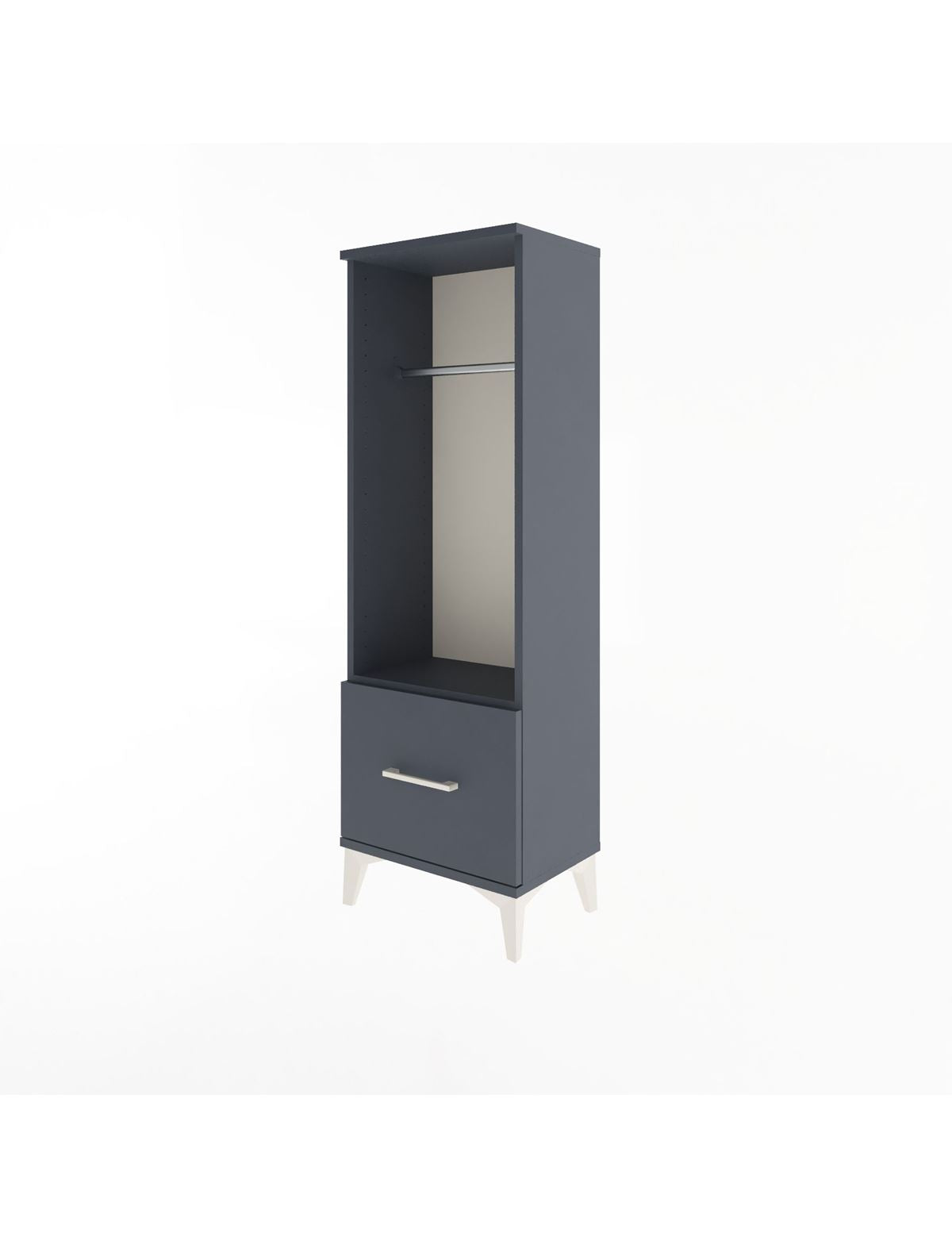 Arges Dolap Tek Raflı Tek Çekmeceli Tek Askılı 44x30x134 - S16M091V5A
