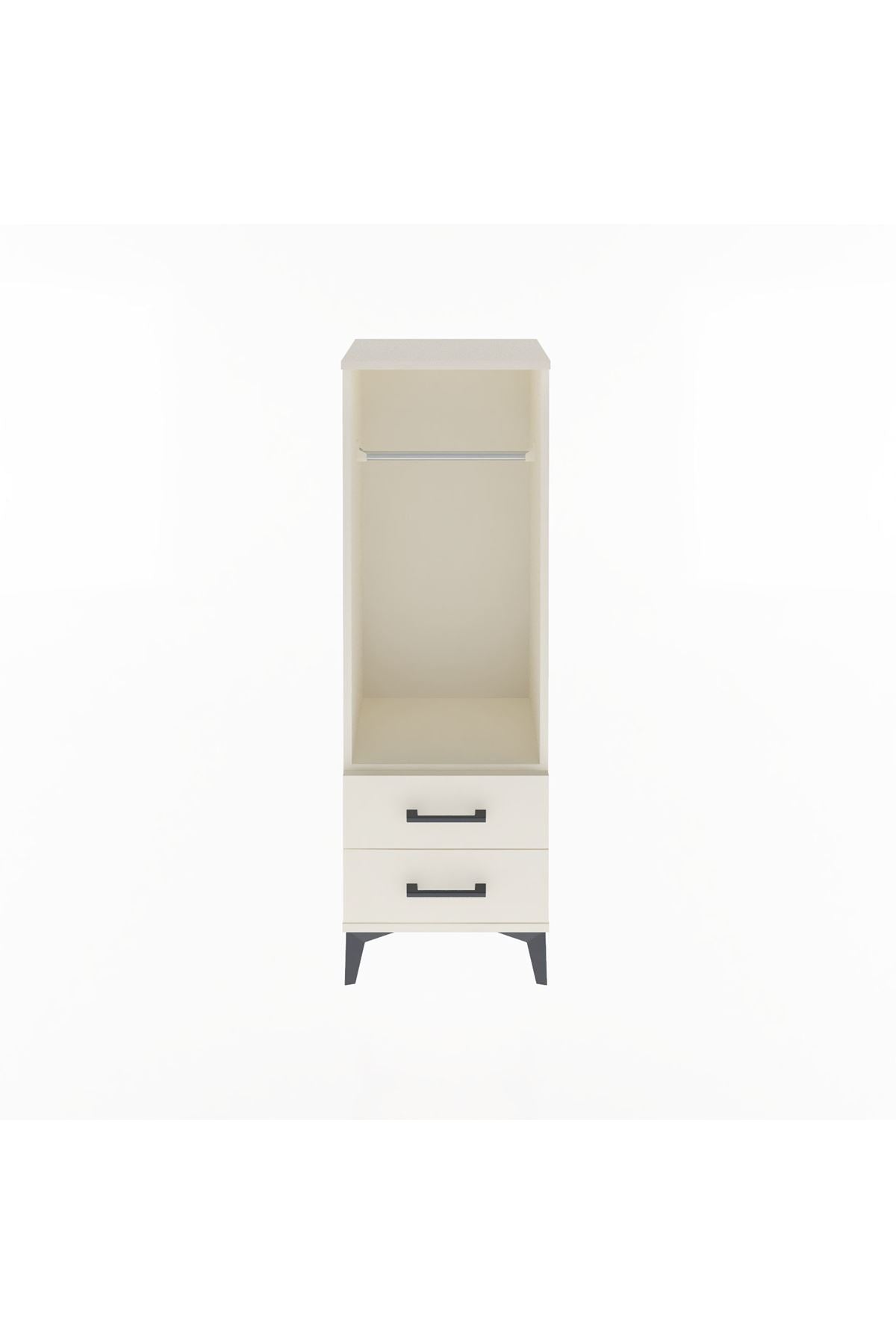 Arges Dolap Tek Raflı 2 Çekmeceli Tek Askılı 44x30x134 Aytaşı-Aytaşı