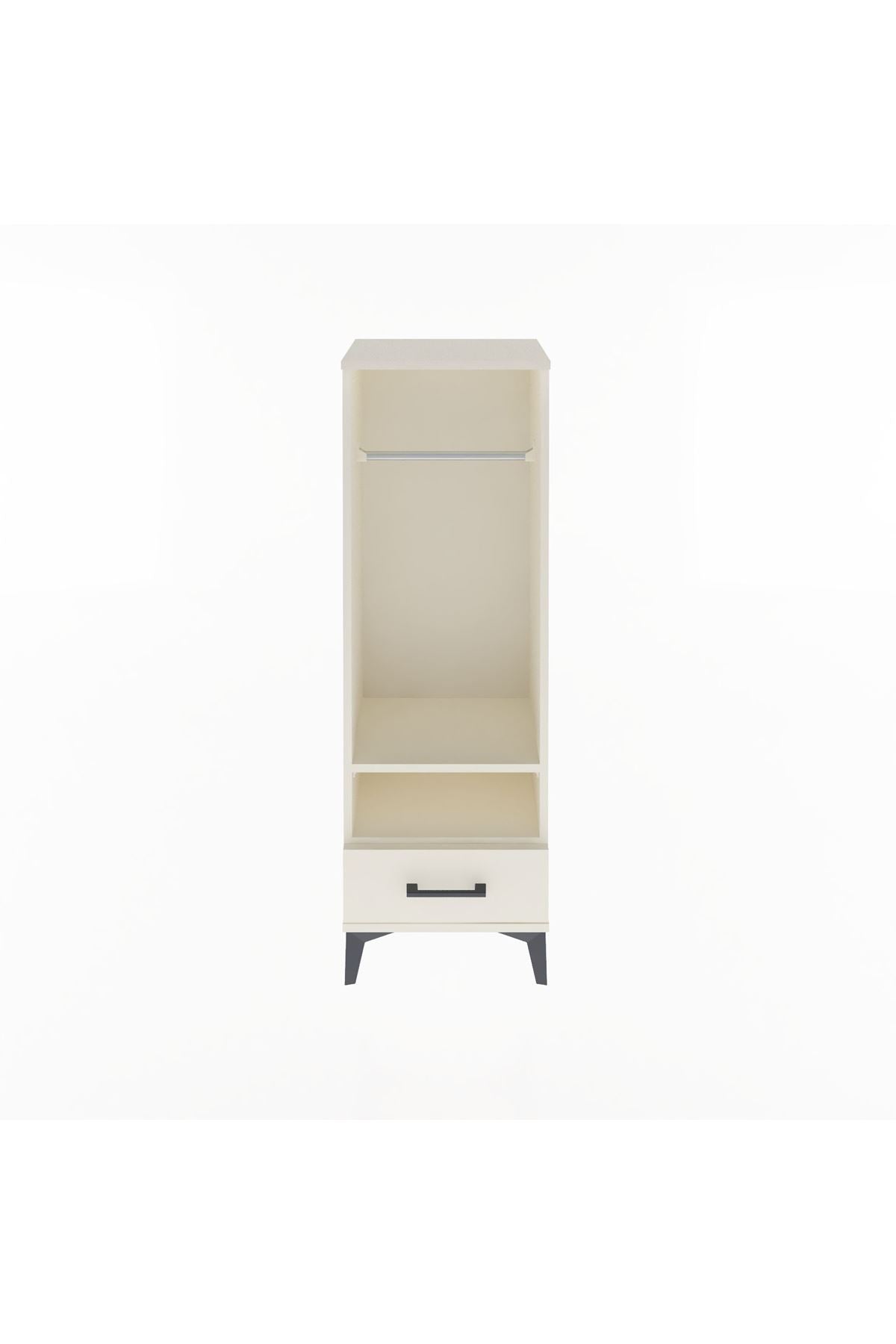 Arges Dolap 2 Raflı Tek Çekmeceli Tek Askılı 44x30x134 Aytaşı-Aytaşı
