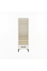 Arges Dolap 2 Raflı Tek Çekmeceli Tek Askılı 44x30x134