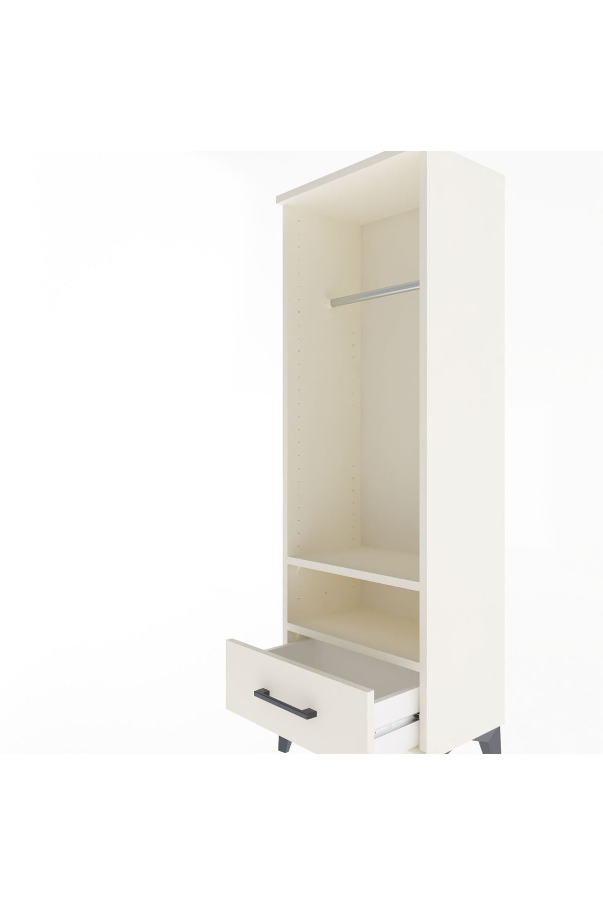 Arges Dolap 2 Raflı Tek Çekmeceli Tek Askılı 44x30x134 Aytaşı-Aytaşı