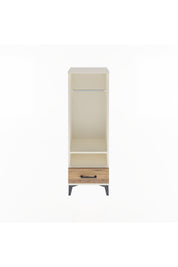 Arges Dolap 2 Raflı Tek Çekmeceli Tek Askılı 44x30x134 Aytaşı-Çam