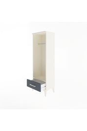 Arges Dolap Tek Raflı Tek Çekmeceli Tek Askılı 44x30x134 Aytaşı-Antrasit