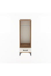 Arges Dolap Tek Raflı Tek Çekmeceli Tek Askılı 44x30x134 Çam-Aytaşı