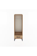 Arges Dolap Tek Raflı Tek Çekmeceli Tek Askılı 44x30x134