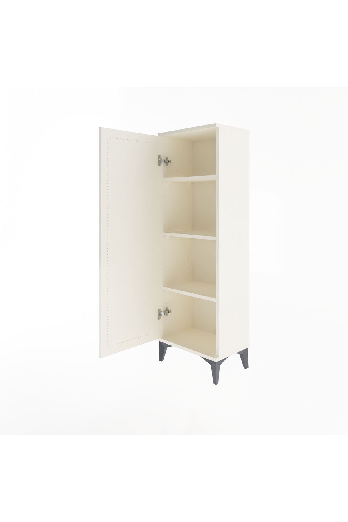 Arges Dolap 3 Raflı Tek Kapaklı 44x30x134 Aytaşı-Aytaşı