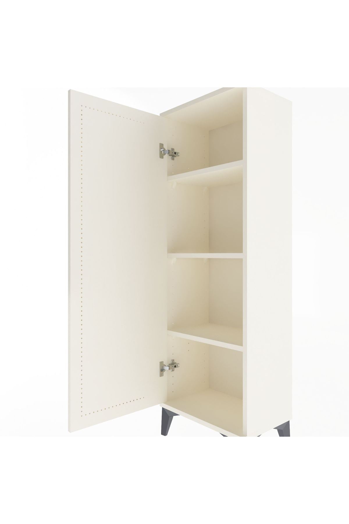 Arges Dolap 3 Raflı Tek Kapaklı 44x30x134 Aytaşı-Aytaşı