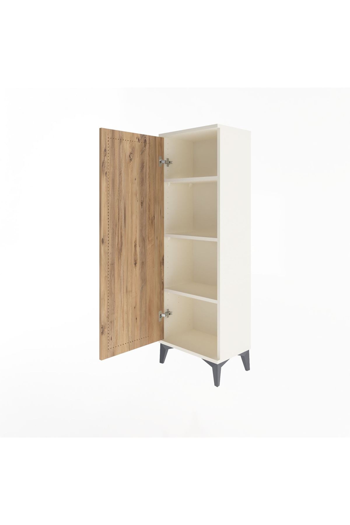 Arges Dolap 3 Raflı Tek Kapaklı 44x30x134 Aytaşı-Çam