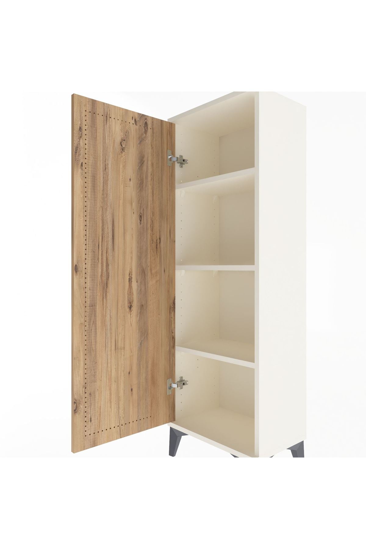 Arges Dolap 3 Raflı Tek Kapaklı 44x30x134 Aytaşı-Çam