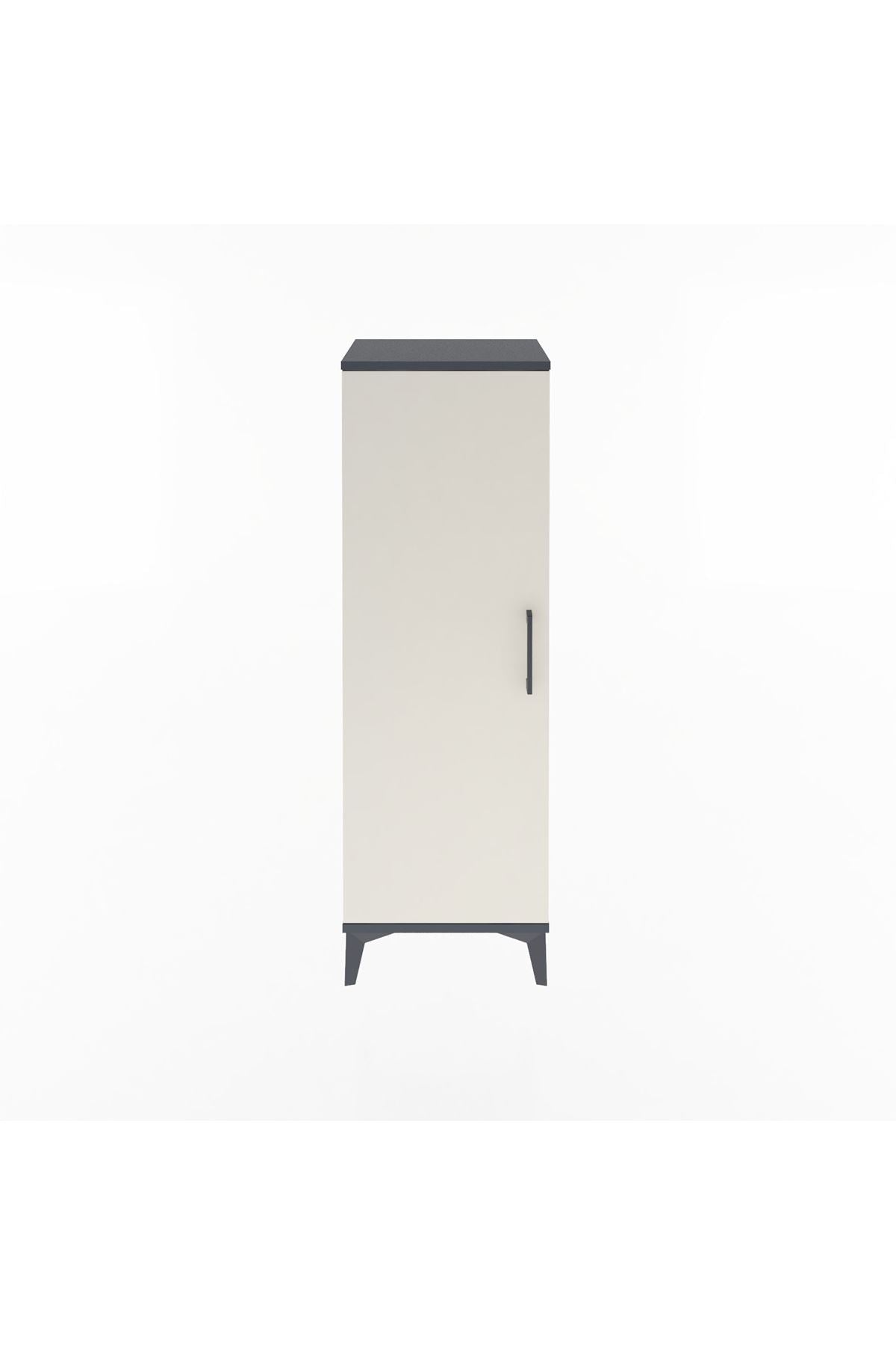 Arges Dolap 3 Raflı Tek Kapaklı 44x30x134 Antrasit-Aytaşı