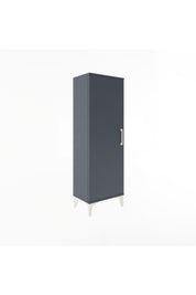 Arges Dolap 3 Raflı Tek Kapaklı 44x30x134 Antrasit-Antrasit