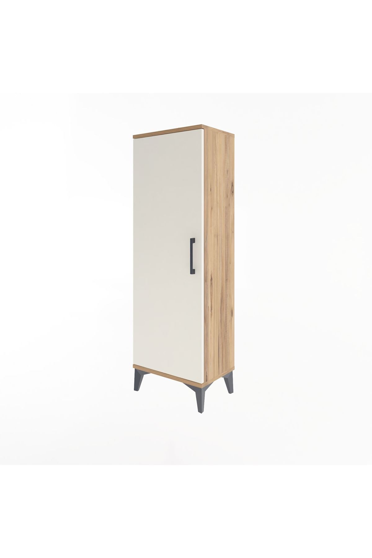 Arges Dolap 3 Raflı Tek Kapaklı 44x30x134 Çam-Aytaşı