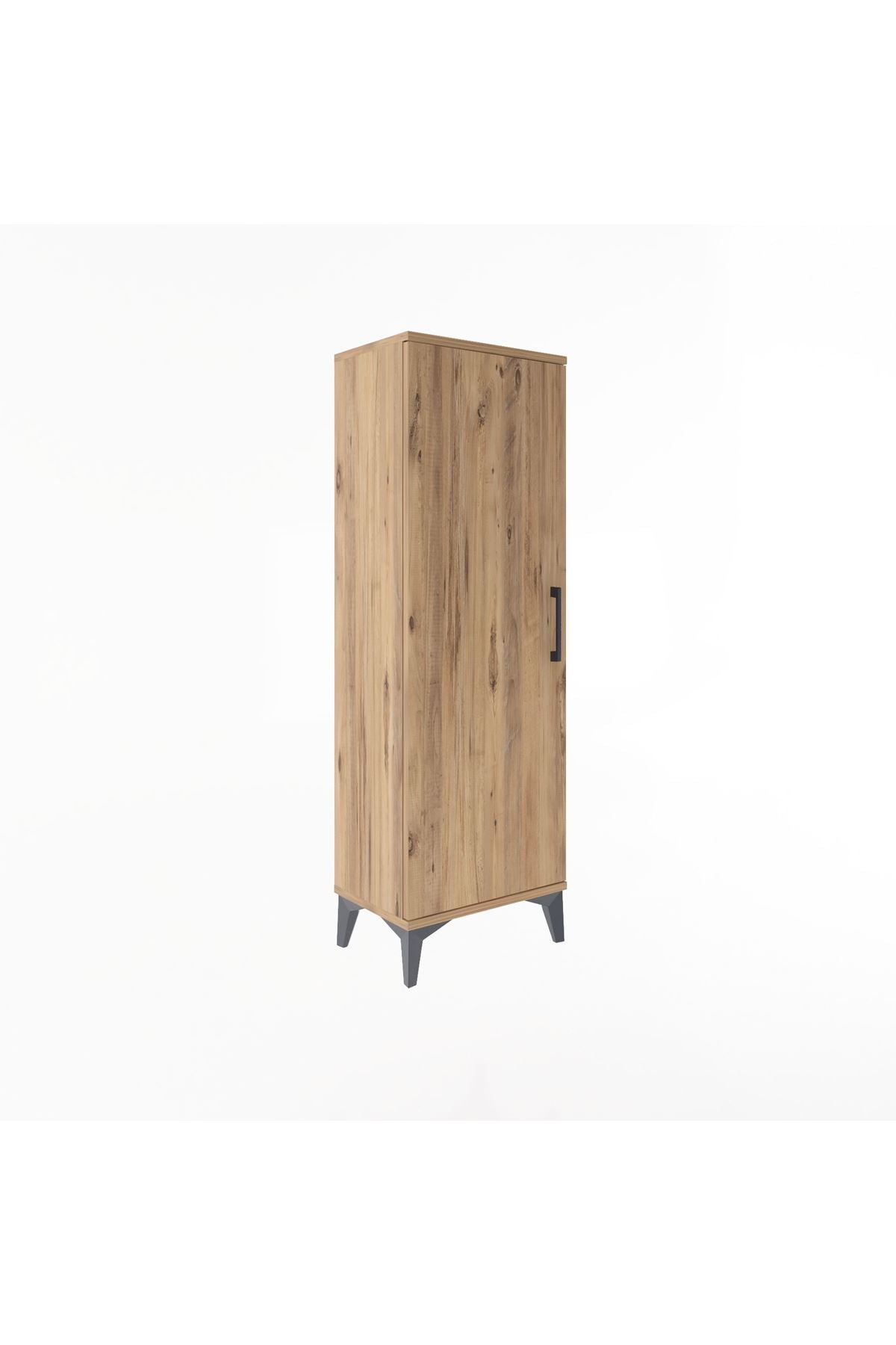 Arges Dolap 3 Raflı Tek Kapaklı 44x30x134 Çam-Çam