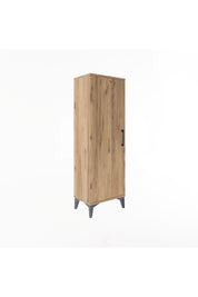 Arges Dolap 3 Raflı Tek Kapaklı 44x30x134 Çam-Çam