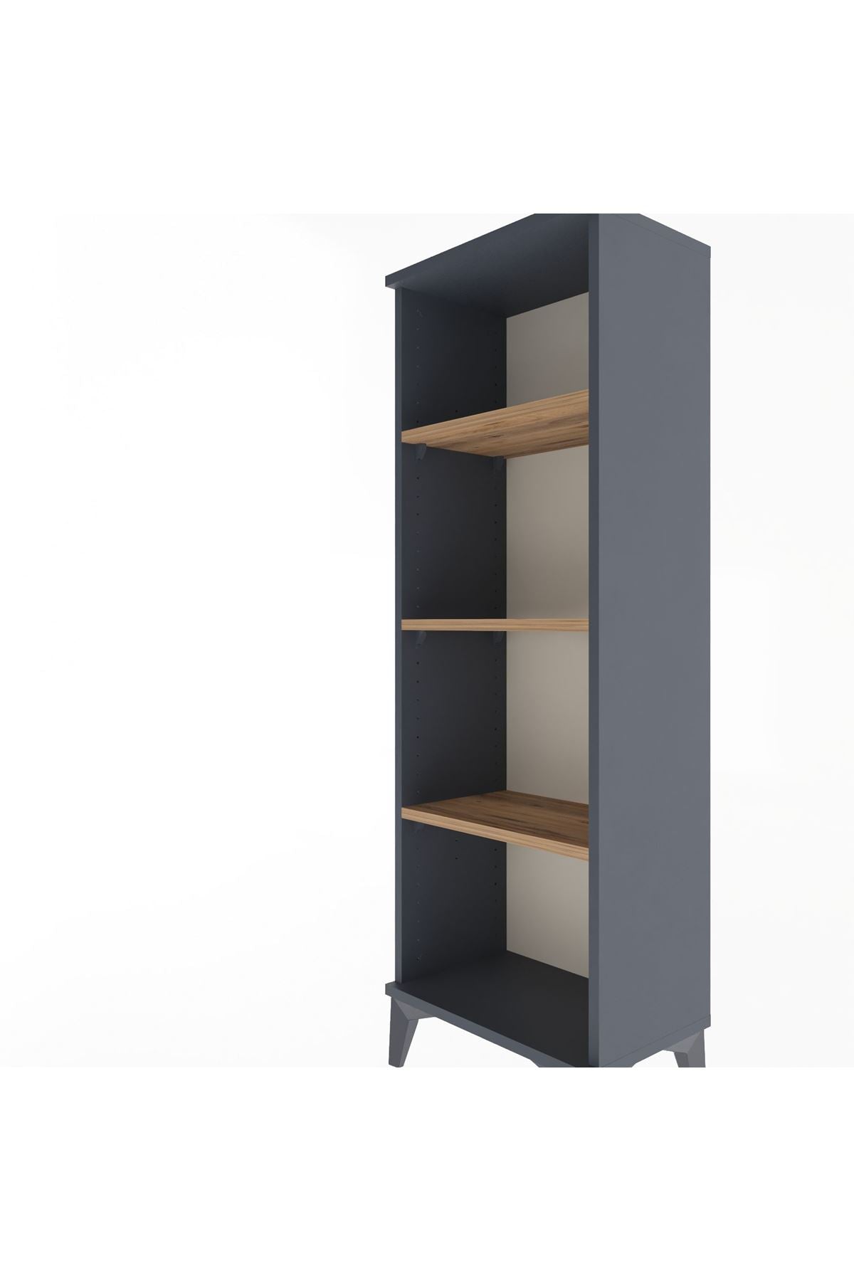 Arges Dolap 3 Raflı 44x30x134 Antrasit-Çam