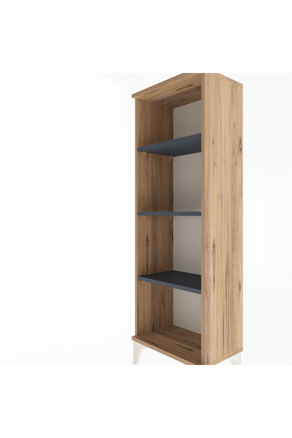 Arges Dolap 3 Raflı 44x30x134 Çam-Antrasit