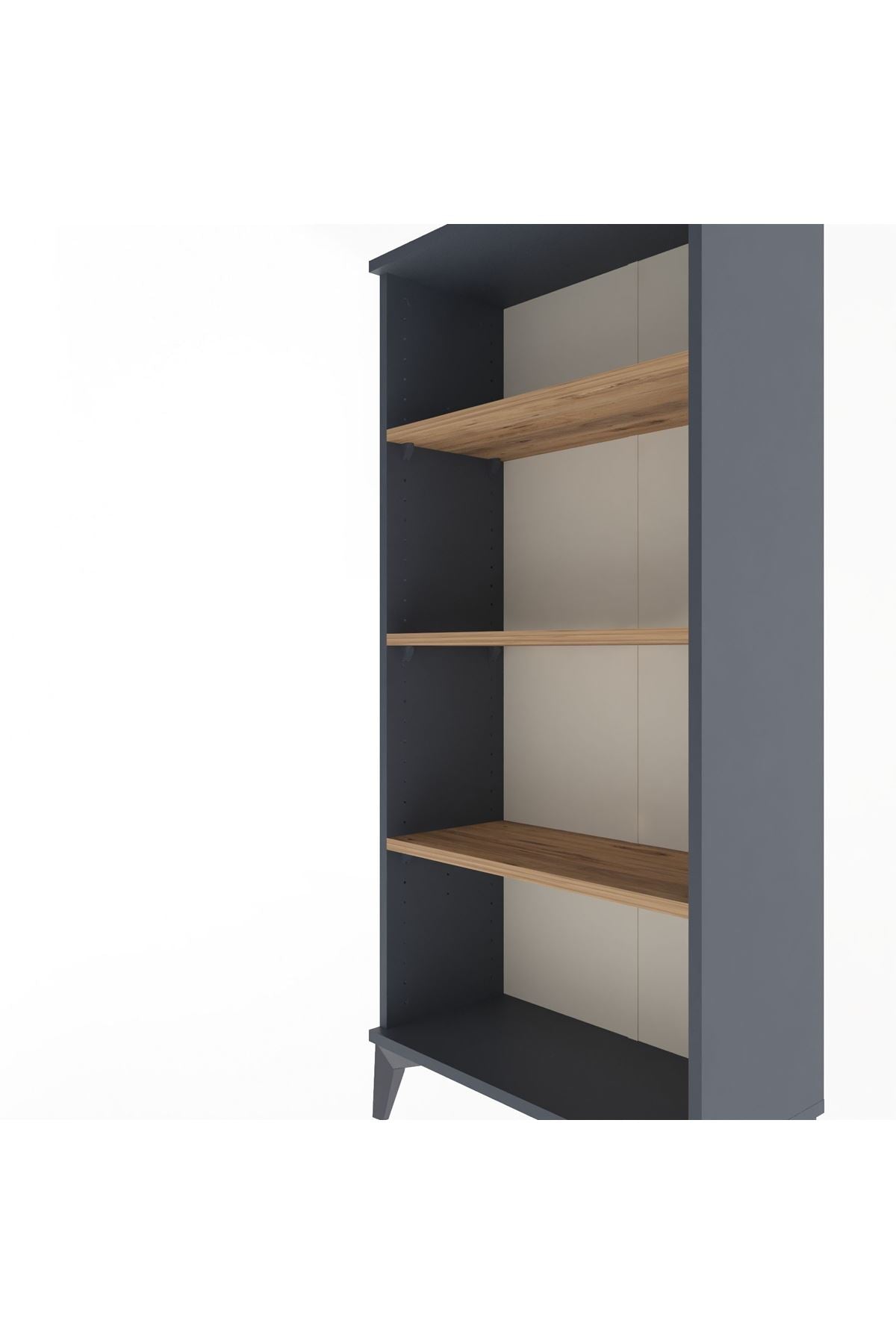 Arges Dolap 3 Raflı 60x30x134 Antrasit-Çam