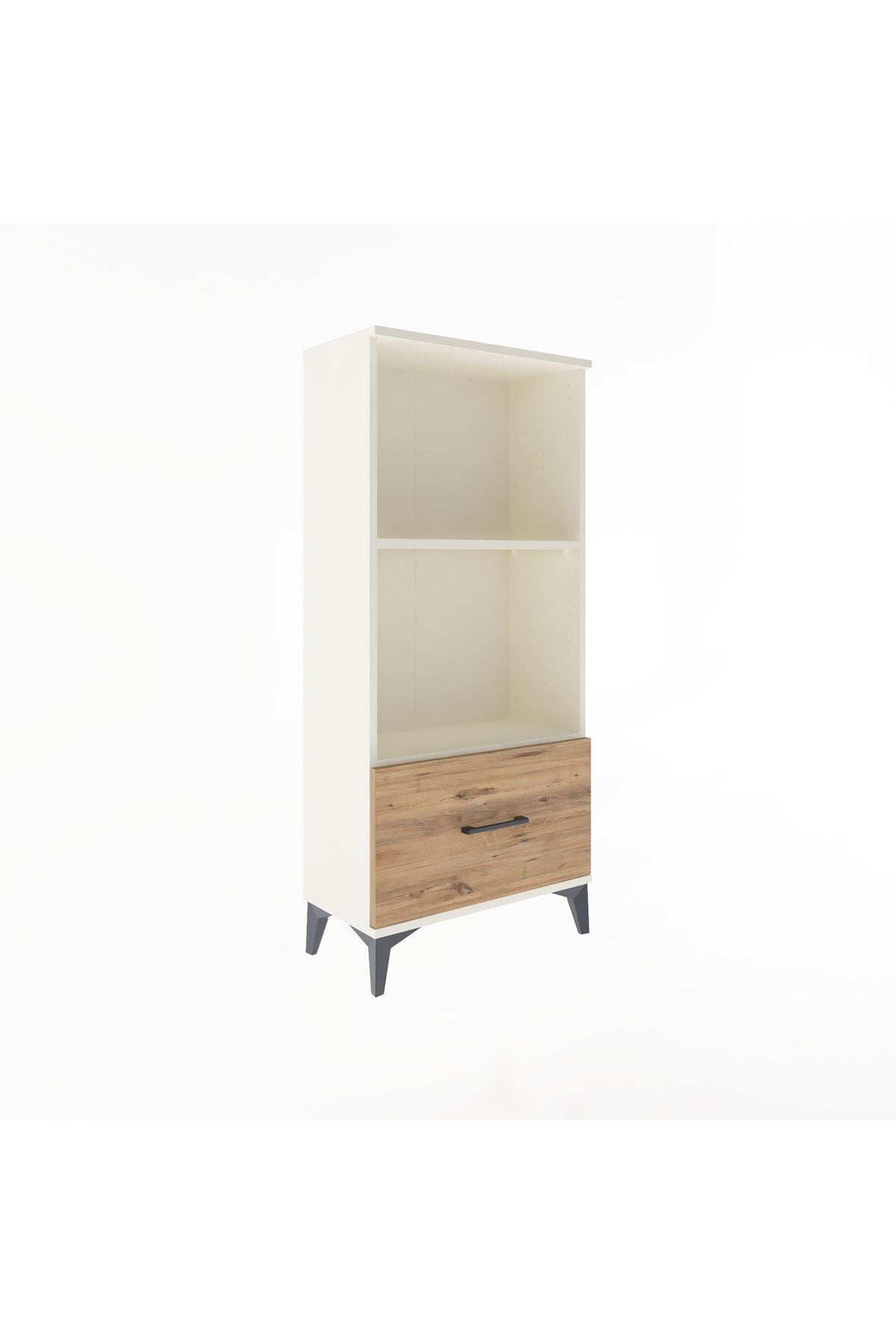 Arges Dolap Tek Raflı Tek Çekmeceli 60x30x134 Aytaşı-Çam