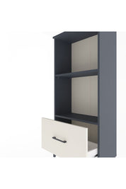 Arges Dolap Tek Raflı Tek Çekmeceli 60x30x134 Antrasit-Aytaşı