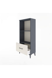 Arges Dolap Tek Raflı Tek Çekmeceli 60x30x134 Antrasit-Aytaşı