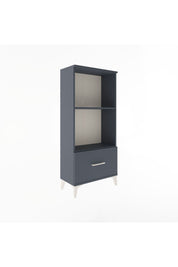 Arges Dolap Tek Raflı Tek Çekmeceli 60x30x134 Antrasit-Antrasit