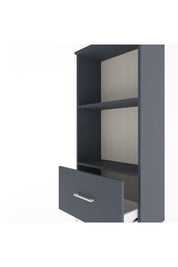 Arges Dolap Tek Raflı Tek Çekmeceli 60x30x134 Antrasit-Antrasit