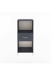 Arges Dolap Tek Raflı Tek Çekmeceli 60x30x134 Antrasit-Antrasit