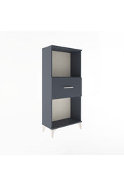 Arges Dolap Tek Raflı Tek Çekmeceli 60x30x134 Antrasit-Antrasit