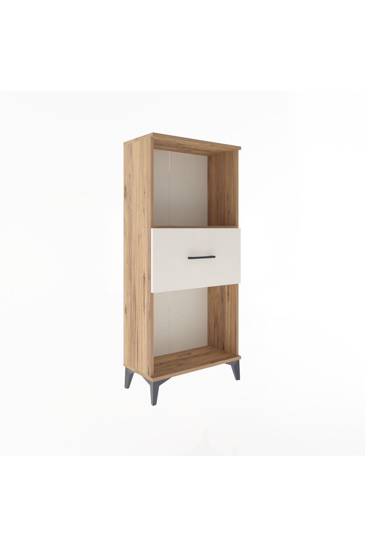 Arges Dolap Tek Raflı Tek Çekmeceli 60x30x134 Çam-Aytaşı