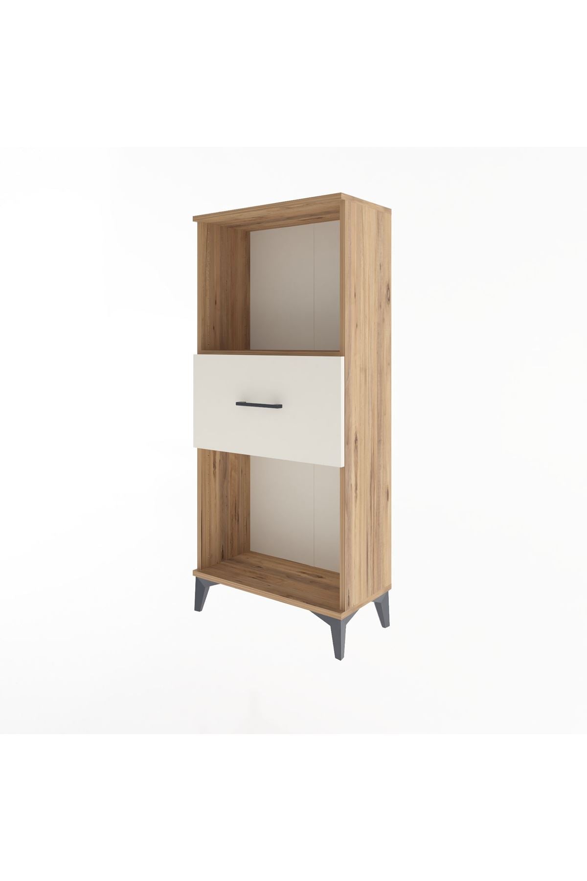 Arges Dolap Tek Raflı Tek Çekmeceli 60x30x134 Çam-Aytaşı