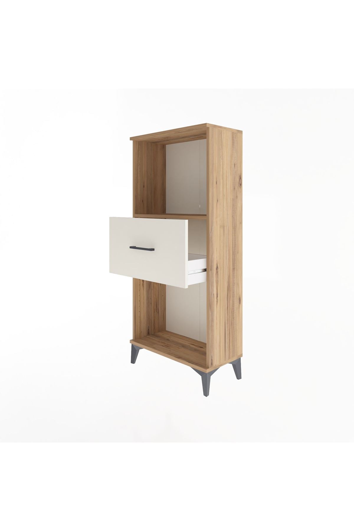 Arges Dolap Tek Raflı Tek Çekmeceli 60x30x134 Çam-Aytaşı