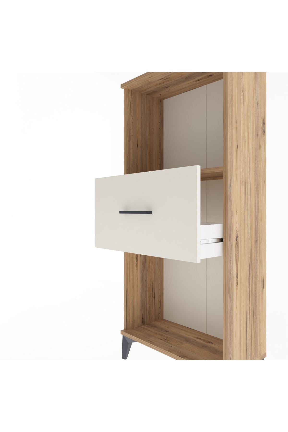 Arges Dolap Tek Raflı Tek Çekmeceli 60x30x134 Çam-Aytaşı