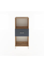 Arges Dolap Tek Raflı Tek Çekmeceli 60x30x134 Çam-Antrasit