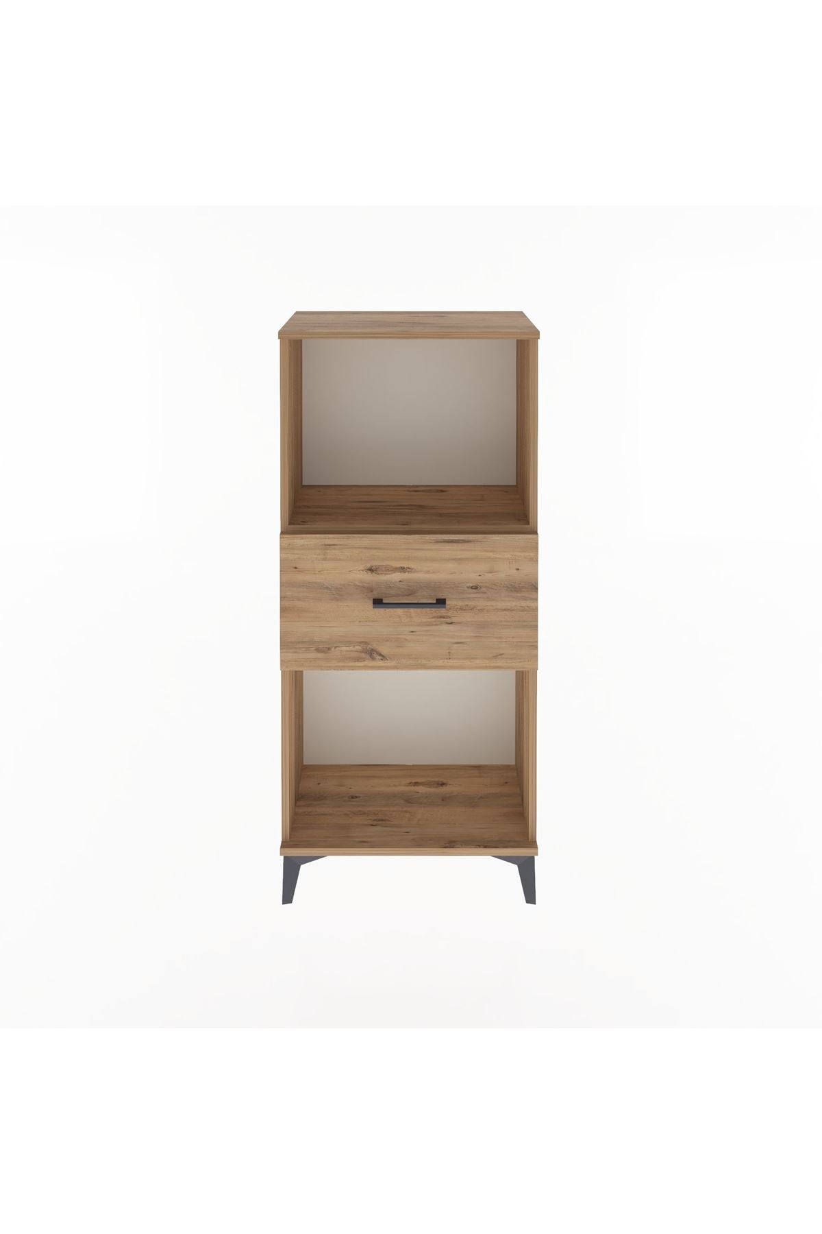 Arges Dolap Tek Raflı Tek Çekmeceli 60x30x134 Çam-Çam