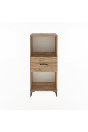 Arges Dolap Tek Raflı Tek Çekmeceli 60x30x134 Çam-Çam