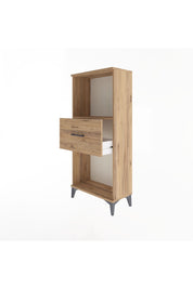 Arges Dolap Tek Raflı Tek Çekmeceli 60x30x134 Çam-Çam