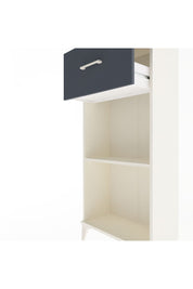 Arges Dolap Tek Raflı Tek Çekmeceli 60x30x134 Aytaşı-Antrasit