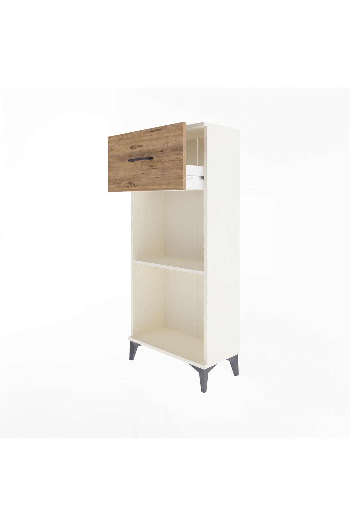 Arges Dolap Tek Raflı Tek Çekmeceli 60x30x134 Aytaşı-Çam