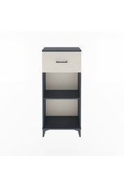 Arges Dolap Tek Raflı Tek Çekmeceli 60x30x134 Antrasit-Aytaşı