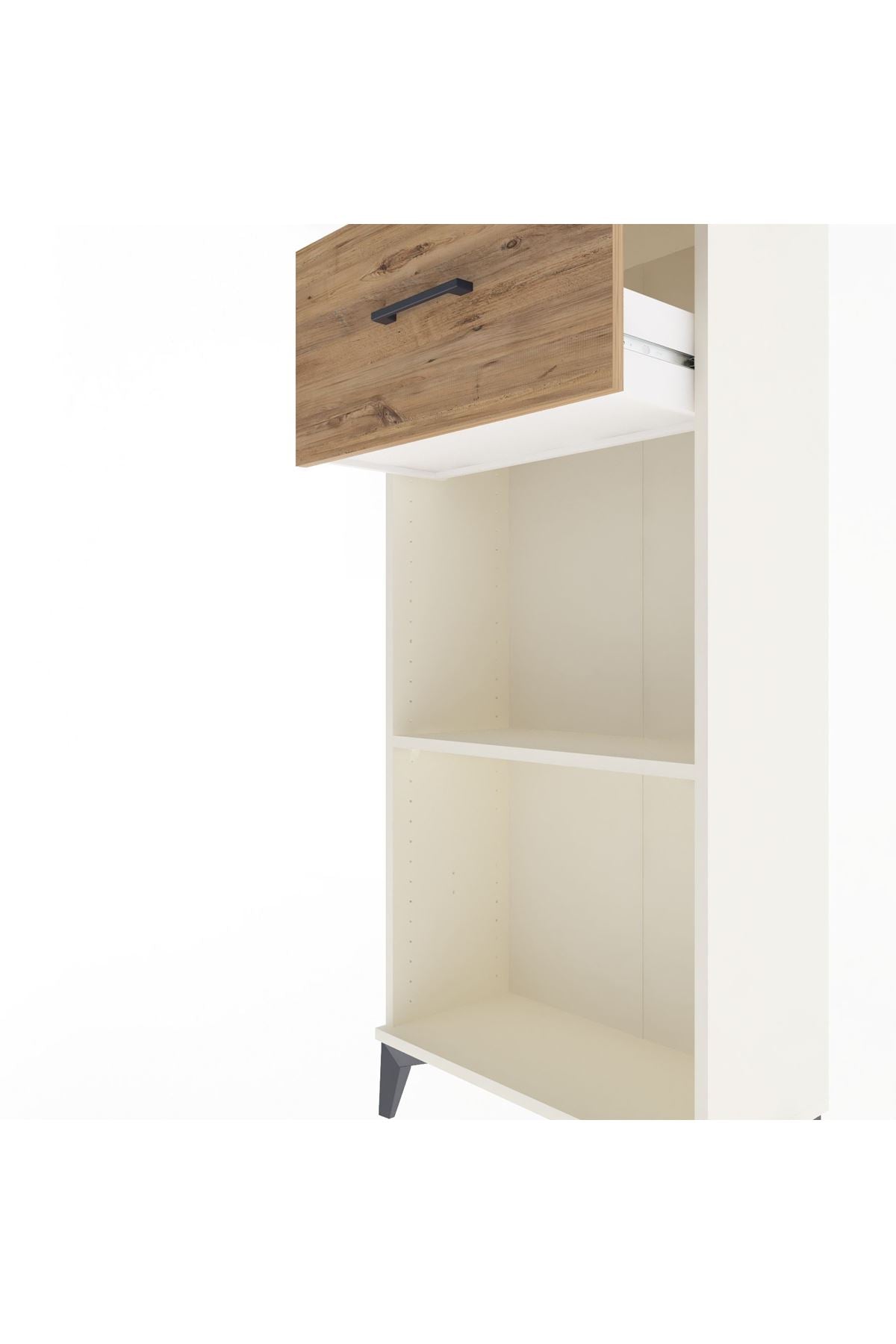 Arges Dolap Tek Raflı Tek Çekmeceli 60x30x134 Aytaşı-Çam