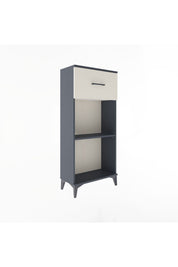 Arges Dolap Tek Raflı Tek Çekmeceli 60x30x134 Antrasit-Aytaşı