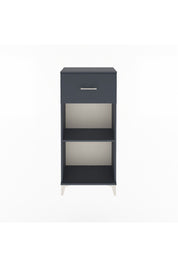 Arges Dolap Tek Raflı Tek Çekmeceli 60x30x134 Antrasit-Antrasit