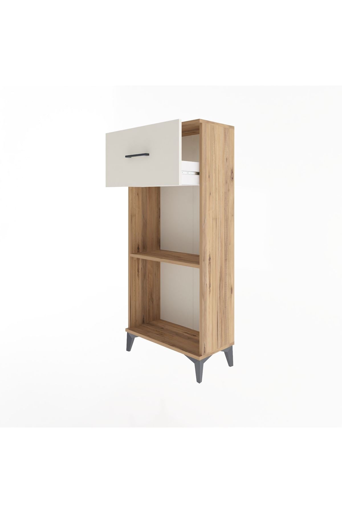 Arges Dolap Tek Raflı Tek Çekmeceli 60x30x134 Çam-Aytaşı