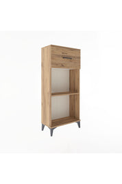 Arges Dolap Tek Raflı Tek Çekmeceli 60x30x134 Çam-Çam