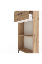 Arges Dolap Tek Raflı Tek Çekmeceli 60x30x134 Çam-Çam