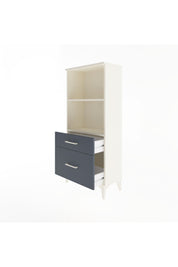 Arges Dolap 2 Raflı 2 Çekmeceli 60x30x134 Aytaşı-Antrasit