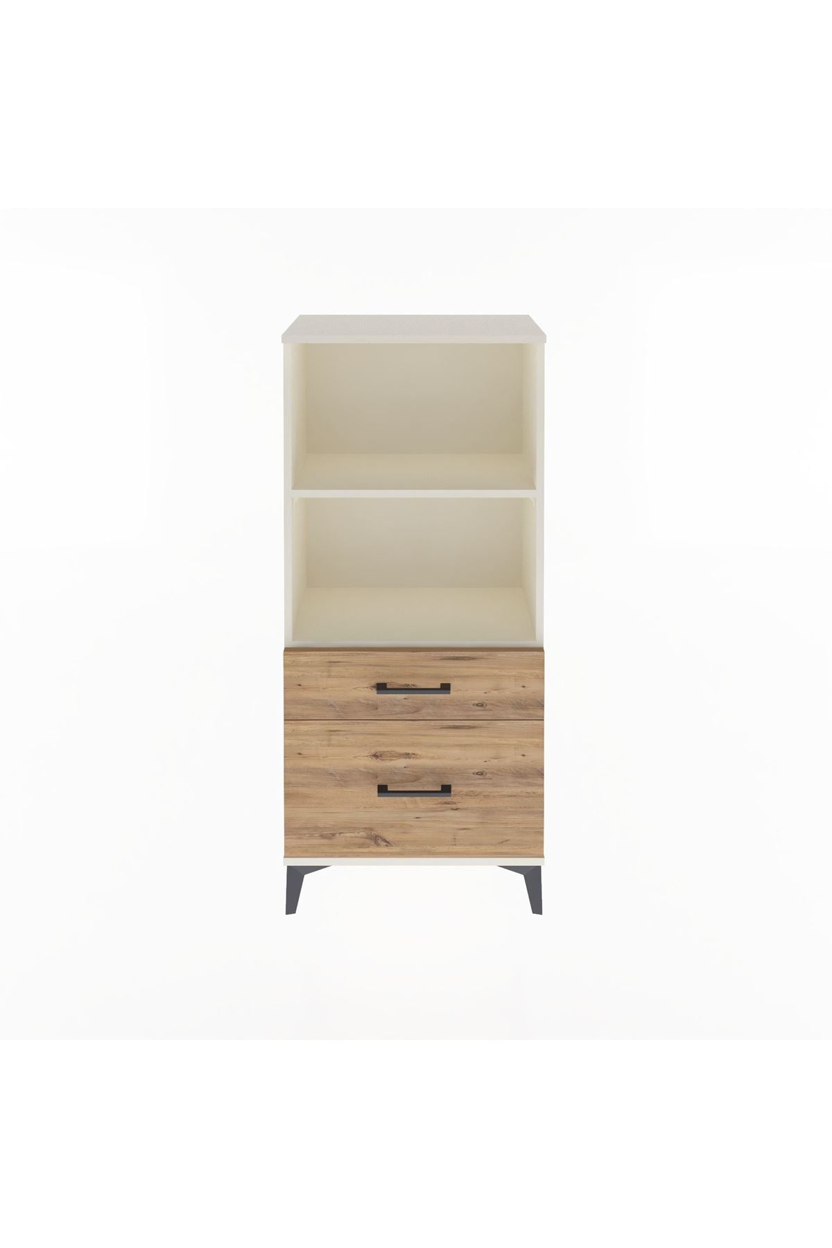 Arges Dolap 2 Raflı 2 Çekmeceli 60x30x134 Aytaşı-Çam