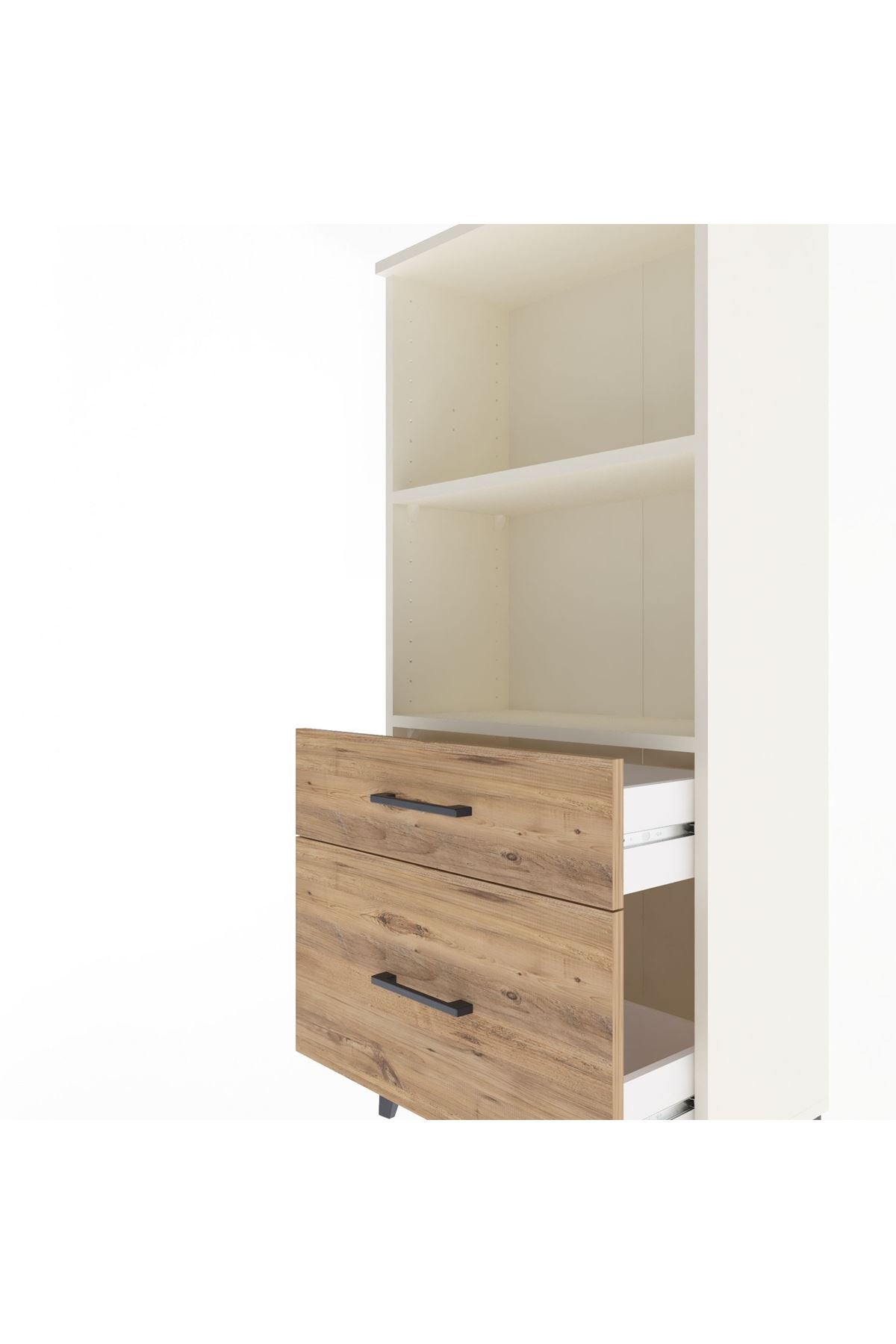 Arges Dolap 2 Raflı 2 Çekmeceli 60x30x134 Aytaşı-Çam